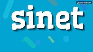 SINET - HOW TO PRONOUNCE IT!?