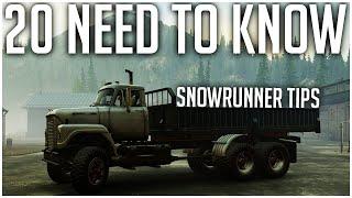 20 NEED TO KNOW SnowRunner Tips for Solo and Coop!
