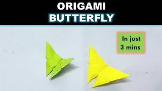 How To Make an Easy Origami Butterfly (in 3 MINUTES!)