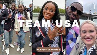 USA Track and Field Athletes at the Olympic Ceremony IG Compilation - Sha'Carri, Noah, Rai, and more