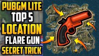 Pubg Mobile Lite Top 5 Secret Location To Find Flare Gun | 10000% Chance To Get Flare Gun