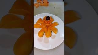 How to carve fruit very fast and beauty part 666. #garnish #carrotcarving #art #recipe #shorts