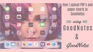 How I upload PDF's & paper charts to GoodNotes App