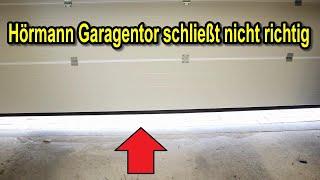 Hörmann Garagentor schließt nicht richtig - Tor schließt nicht komplett - Endanschlag einstellen