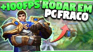 COMO RODAR LOL EM PC FRACO EM 2024! (Como aumentar o FPS do League Of Legends)