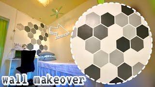 Wall Makeover under P300 | Honeycomb Inspired Accent Wall | DIY accent wall  |withJoshvy