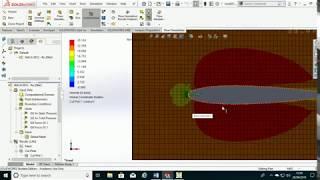 NACA 0012 Aerofoil CFD Simulation in SolidWorks - Video 2 of 2