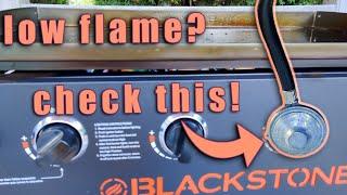 FIXED - Low Flame on Propane Griddle (Blackstone, Camp Chef, etc)