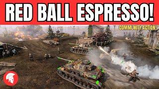 RED BALL ESPRESSO! (COH2 MAP!) - 4vs4 - Wehrmacht - Company of Heroes 3