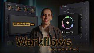 Dehancer Plugin vs Node-based (FilmUnlimited/CinePrint) Colour Grading Workflows in DaVinci Resolve