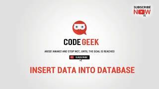 PHP Codeigniter Basic Tutorial in insert data into database