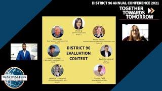 Finding the Hook - District 96 Toastmasters 2021 Evaluation Contest