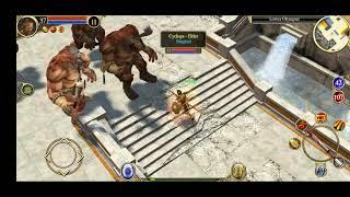 Titan Quest (Mobile Android) - Defeating Typhon on Normal Mode Gameplay