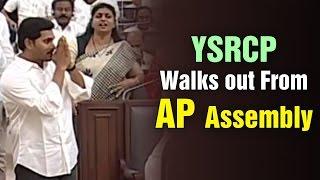 YS Jagan and YSRCP MLAs Walk out from AP Assembly | No Discussion on Bills Pass | HMTV