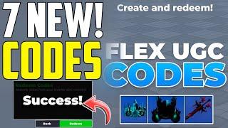 UPDATE CODESFLEX UGC CODES - ROBLOX CODES - *NEW* WORKING CODES FOR FLEX UGC CODES