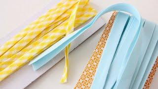 SEW DIY BIAS TAPE, single fold, double fold, continuous bias tape