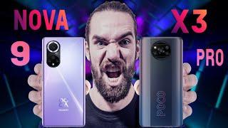 Huawei Nova 9 vs Poco X3 Pro