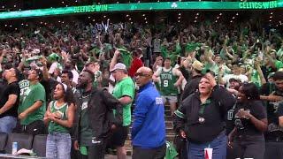 Electric crowd at Celtics watch party celebrates Game 3 win