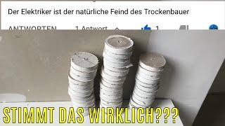 Ist der Elektriker der "natürliche Feind" des Trockenbauers? Bilder eines betroffenen Handwerkers:-)