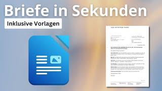 Briefe in DIN-Norm auf Linux erstellen (Libre Office Writer, Vorlagen)