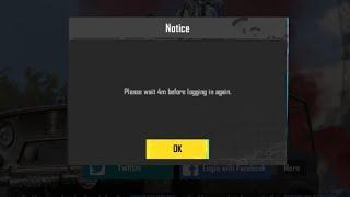 Bgmi Fix Please wait 4m before logging in again Problem Solve In Pubg & Bgmi | Please wait 4m