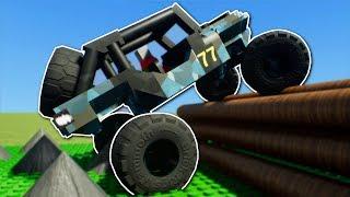 OFF ROAD OBSTACLE RACE! - Brick Rigs Multiplayer Gameplay - Lego Racing Challenge!