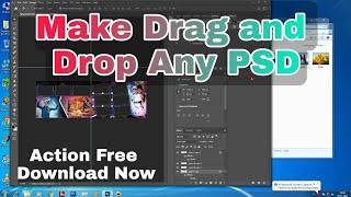 Make Drag and Drop Any PSD File, Action Free Download