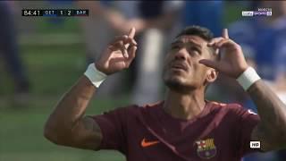 Paulinho Debut Goal | Getafe vs Barcelona | 1-2 | la liga | english commentary