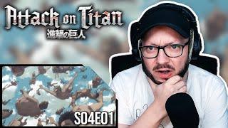 Das ERSTE MAL Attack on Titan 4x01 | "Auf der anderen Seite des Meeres" | Reaction