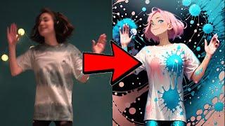 Real Dancer to Anime | My Life is a Party | AI Edit and Original