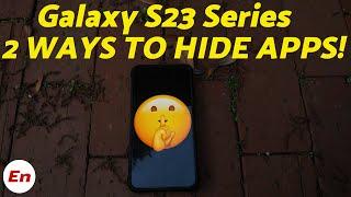 How To HIDE or LOCK APPS on Samsung Galaxy S23/S23+/Ultra