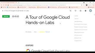 1. A Tour of Google Cloud Hands on Labs | GSP282
