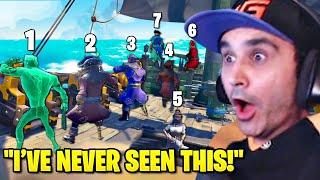 Summit1g Outplays 7 MAN CREW & Steals Loot in Sea of Thieves!