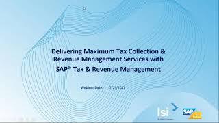The Future of Tax Collection: SAP Tax and Revenue Management