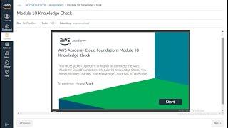 Module 10 Knowledge Check | AWS Academy Cloud Foundation | Auto Scaling and Monitoring