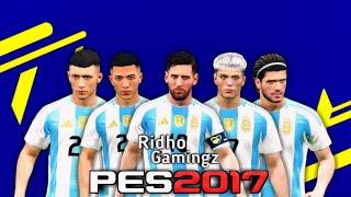 FACEPACK ARGENTINA COPA AMERICA 2024 NEW UPDATE FOR PES 2017 !!