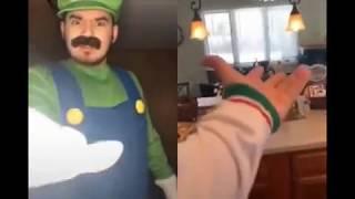 LUIGI GET THE DOG OFF THE TABLE