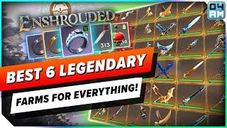 Enshrouded BEST LEGENDARY FARM Locations (6) LVL 40 Gear, Best Rings & More!