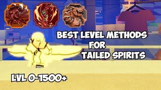 How to Level up your Tailed Spirit Fast in Shindo Life!