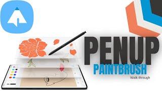 Water colour Paintbrush | PENUP | Digital Art | S-Pen | Tutorials | Enjo Draws