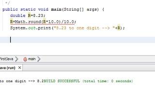 How to round a double number to one decimal digits in Java? - rounding in java