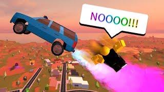 KICKING PEOPLE OUT OF CAR PRANK! (Roblox Jailbreak)