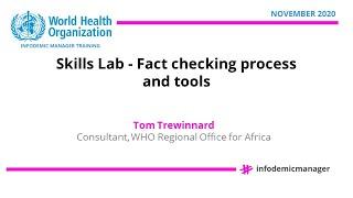 Tom Trewinnard - Fact checking process and tools