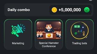 HAMSTER KOMBAT DAILY COMBO 5000000 LAKH REWARD POINTS