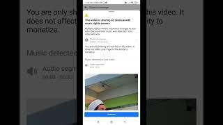 Facebook Your monetized video is sharing ad revenue with a music rights owner #facebookmonetization