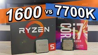 AMD Ryzen 5 1600 vs Intel i7-7700K