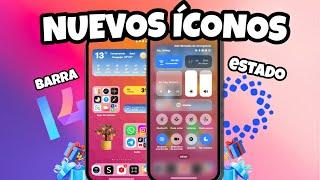 Los Nuevos ICONOS MINIMALISTAS de HyperOS para Tu Xiaomi y POCO!! + Barra de Estado