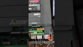 Analog speed control of VFD FR-A800 &  FR-A700 series by FX5U PLC  of Mitsubishi