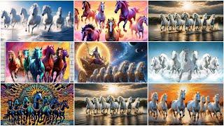 7 Horse Wallpaper Photo | Running seven horses wallpaper | Seven horses running wallpaper | 7 horse