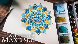 Paint with me | Design and Paint an 8 Petal Watercolour Mandala